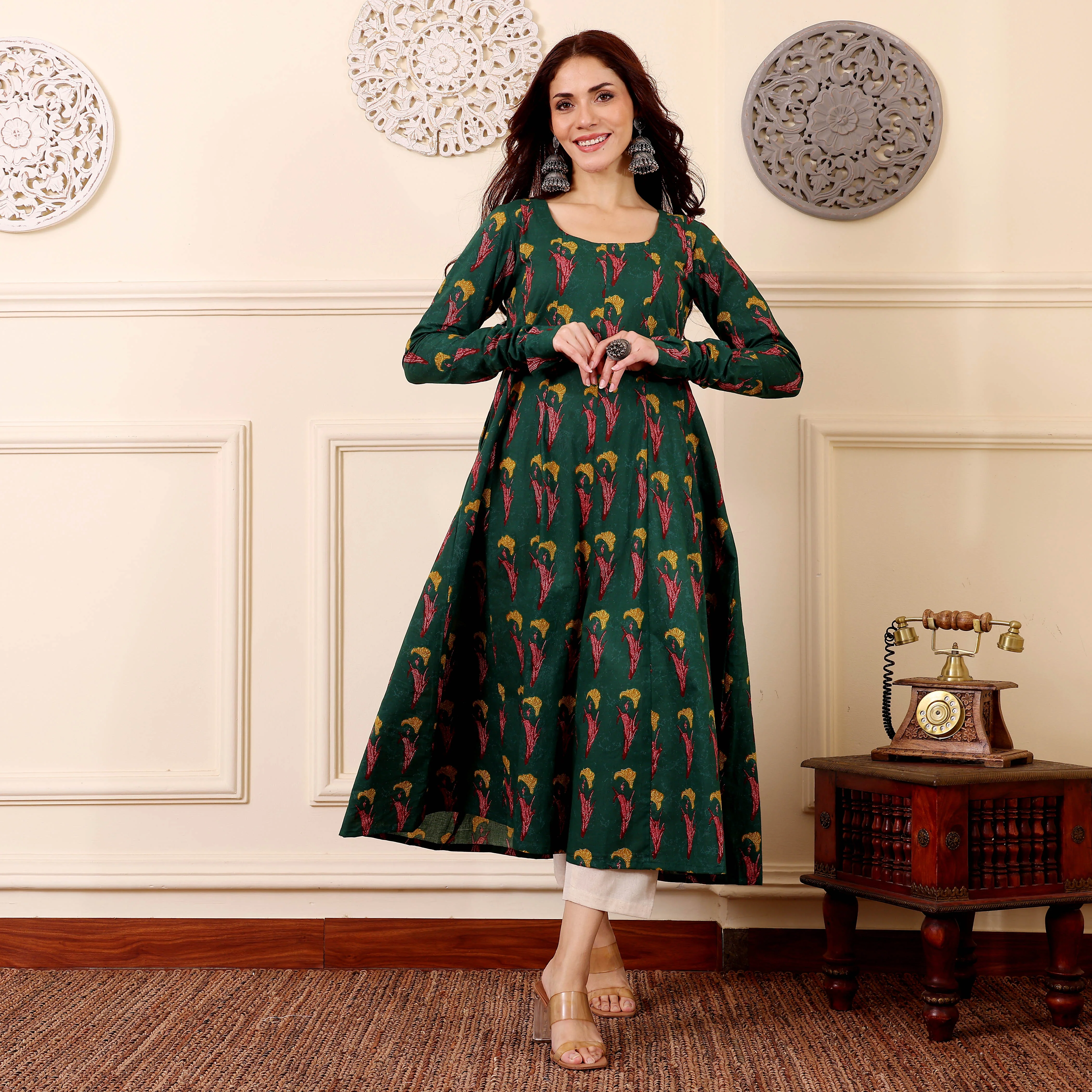Yunaya Cotton Kalidar Kurta - Image 2