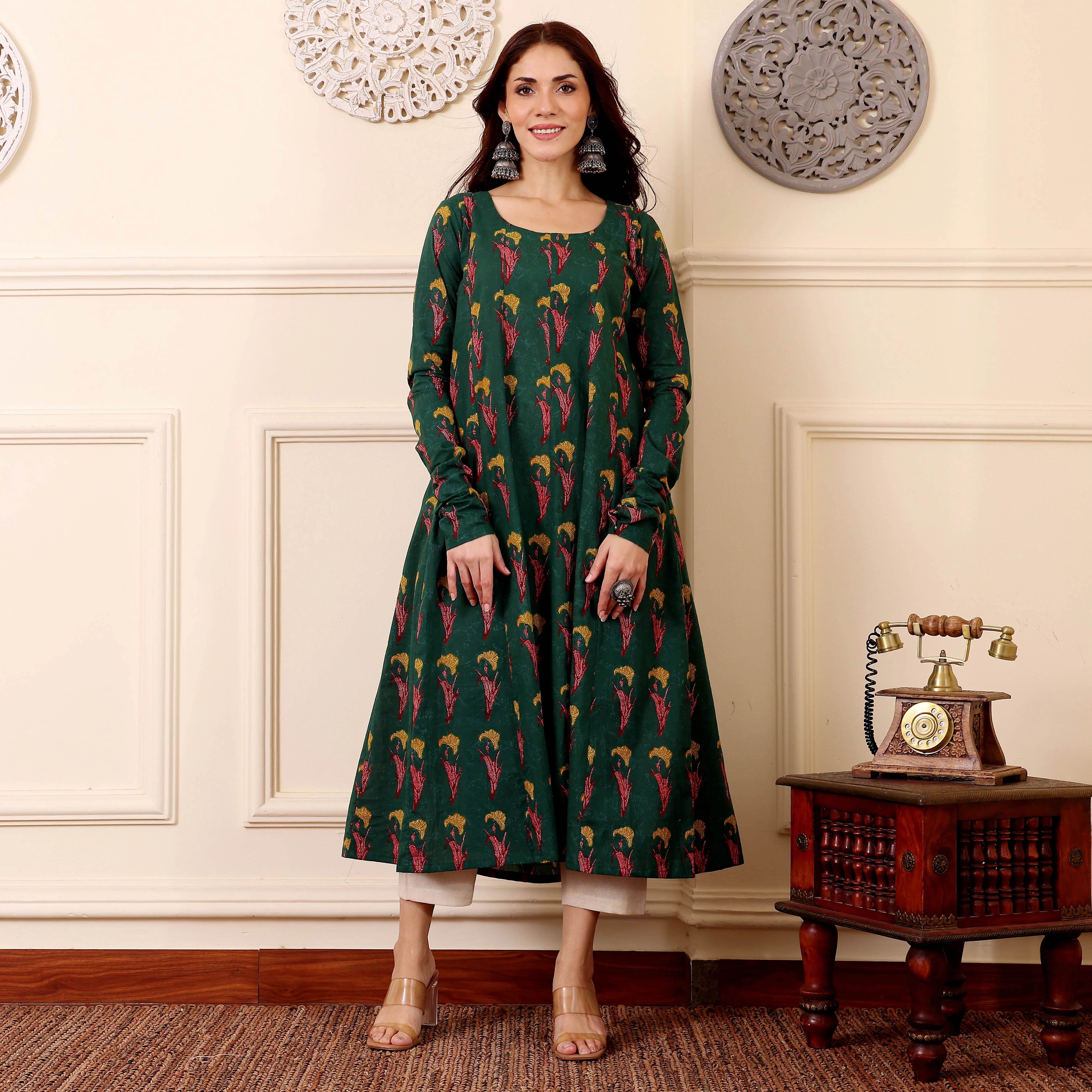 Yunaya Cotton Kalidar Kurta - Image 4