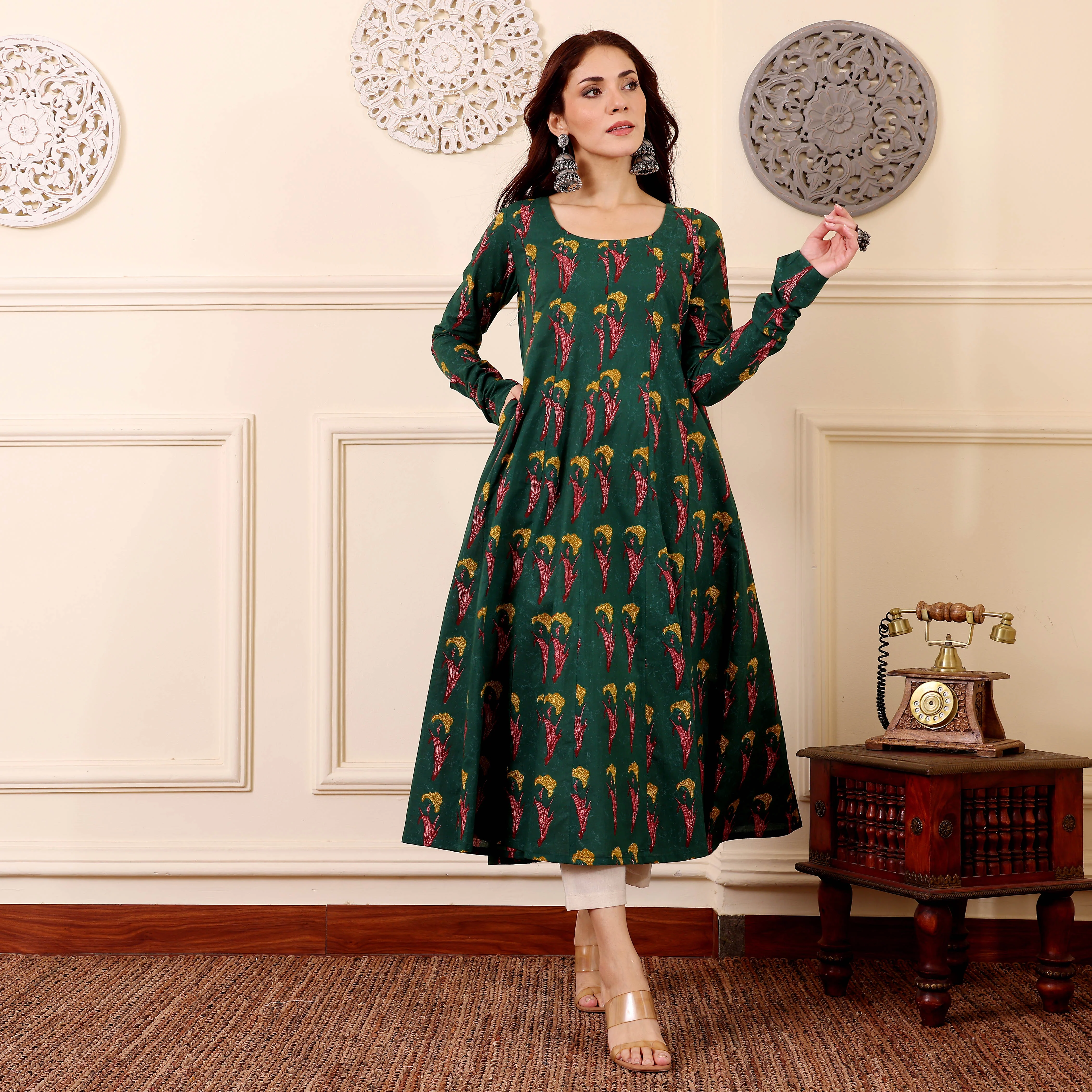 Yunaya Cotton Kalidar Kurta - Image 5