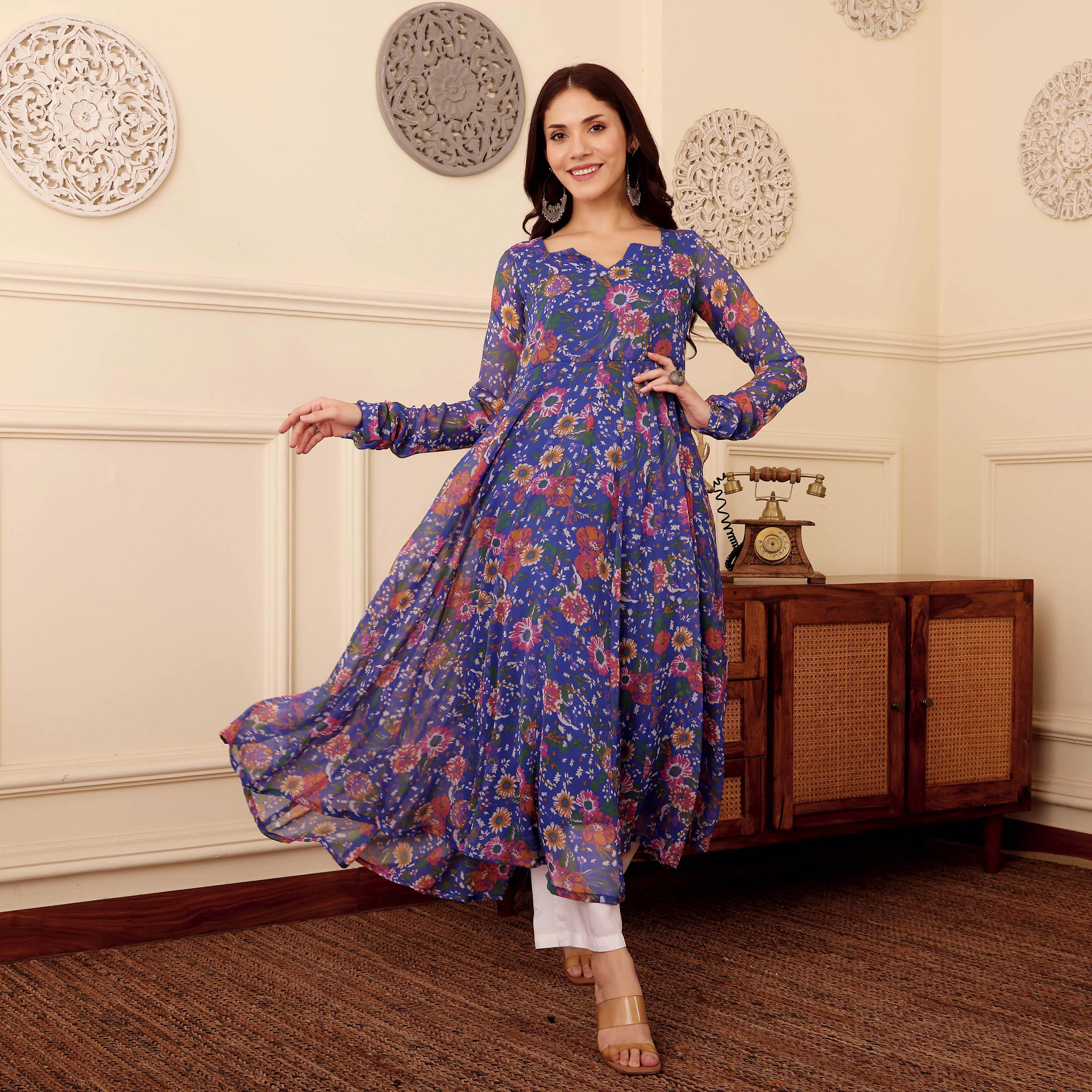 Zanita Georgette Kurta - Image 4
