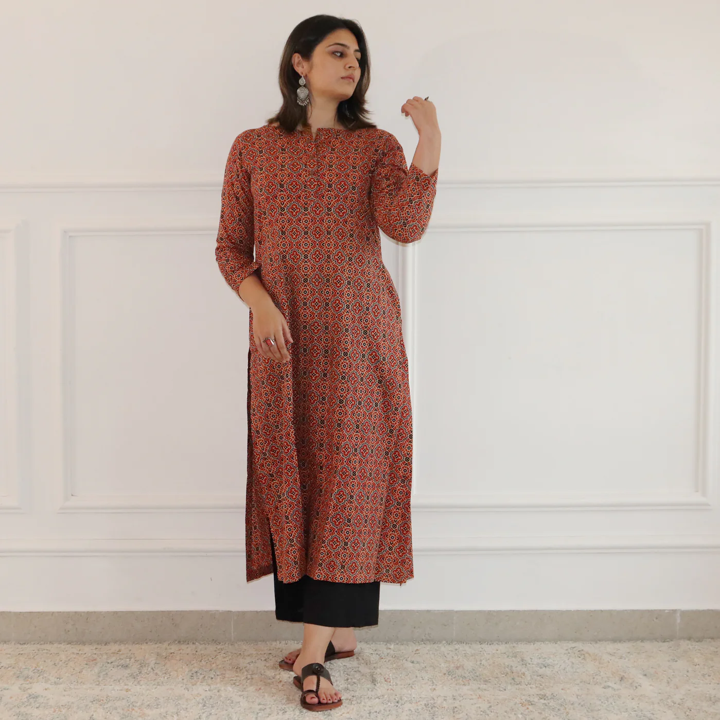Ziha Cotton Straight Kurta - Image 3