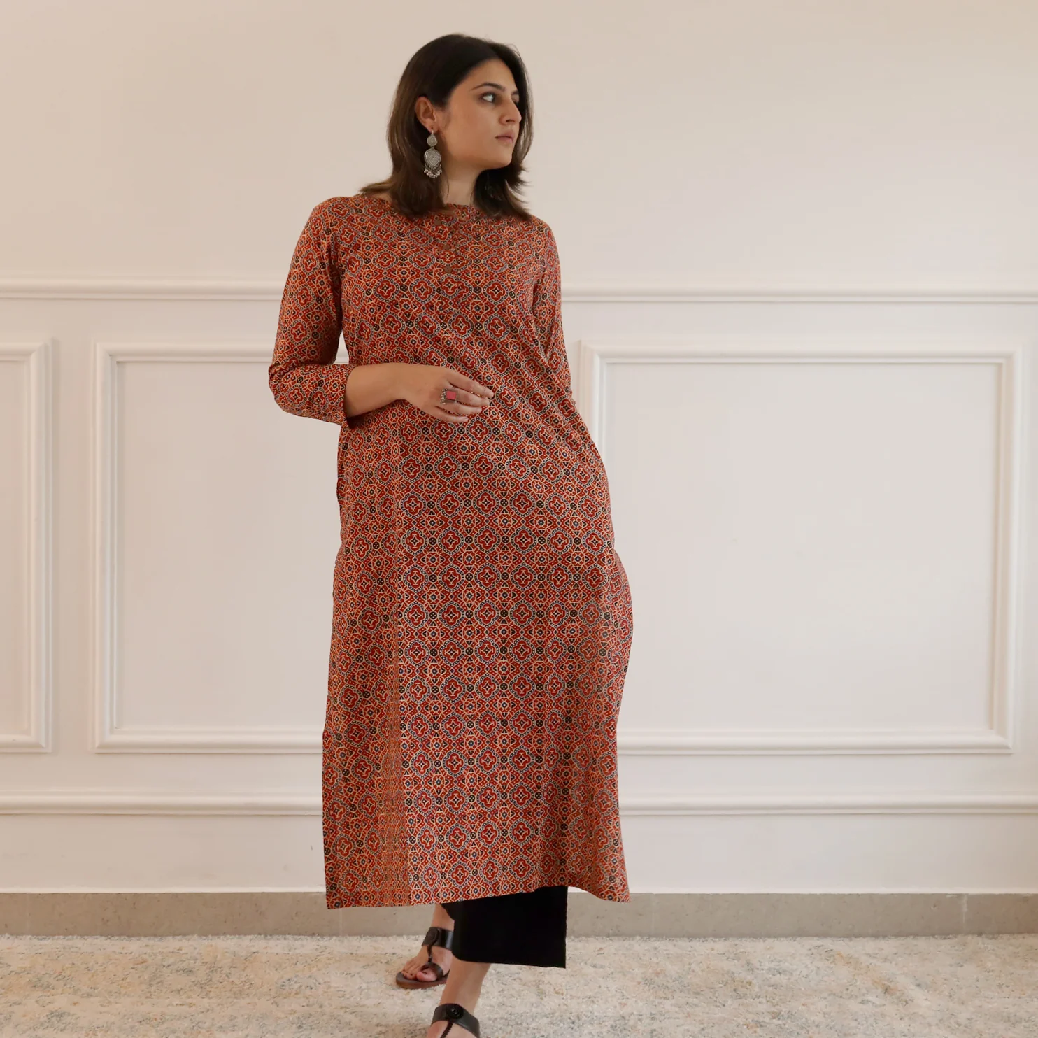 Ziha Cotton Straight Kurta - Image 5