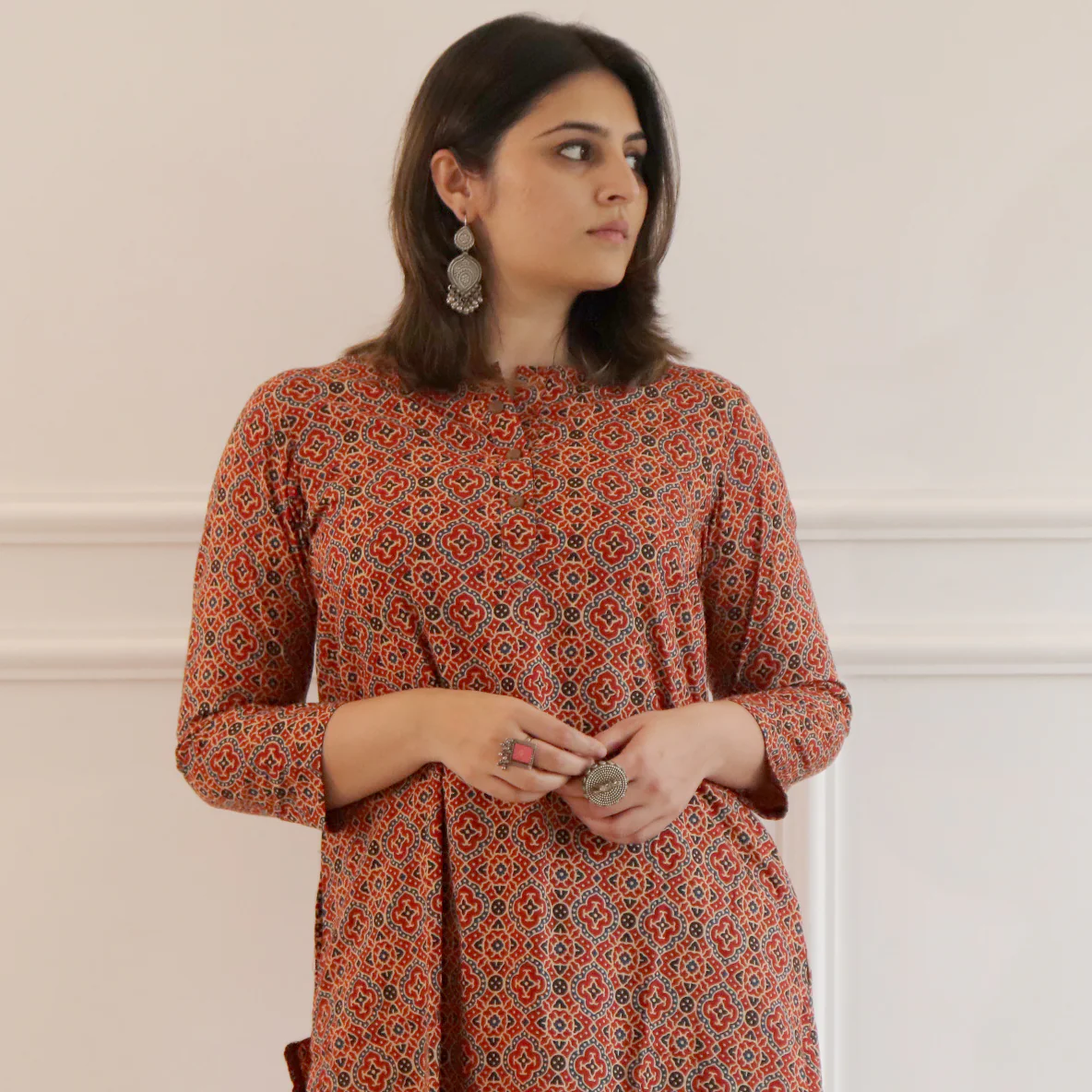 Ziha Cotton Straight Kurta - Image 7