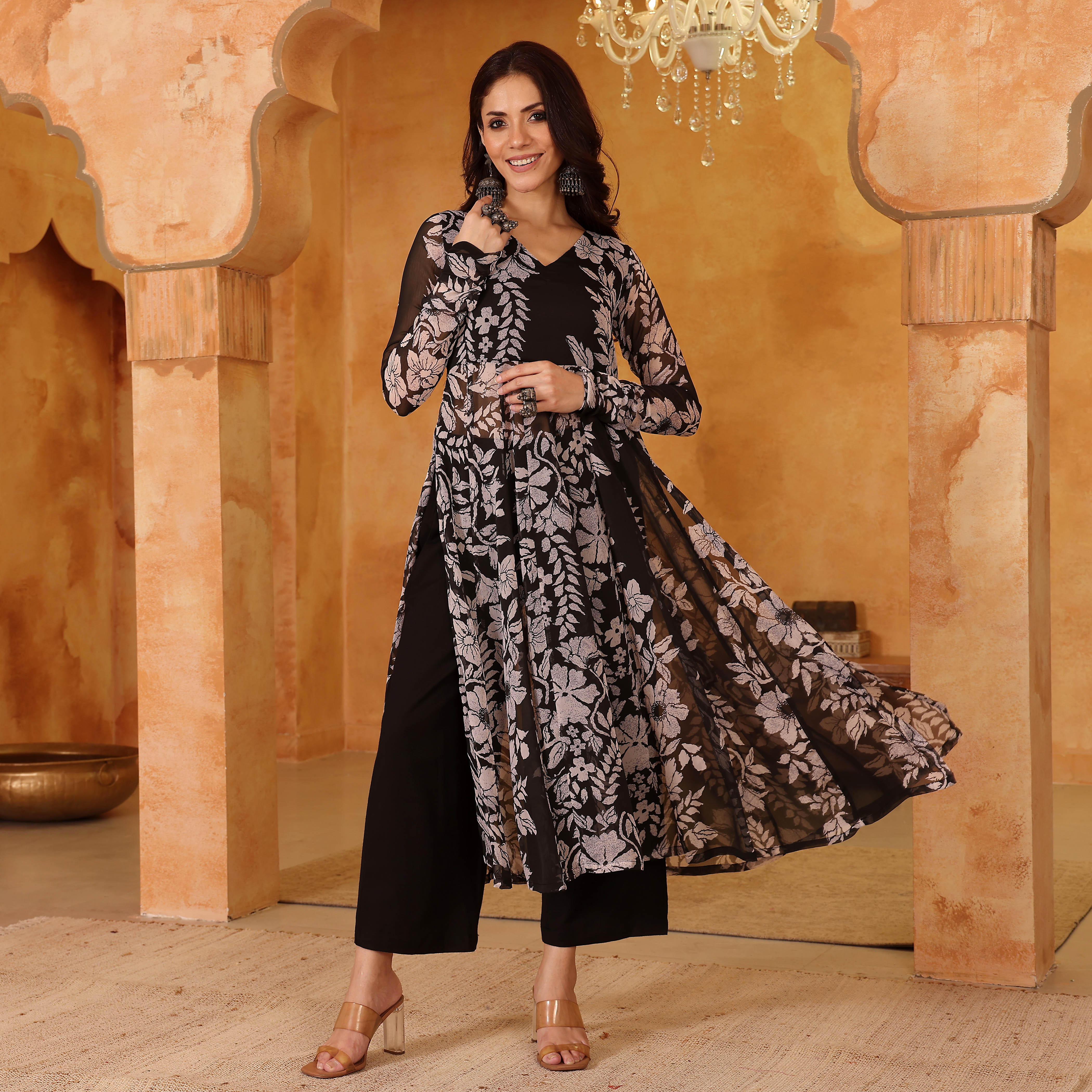Zina Georgette Kurta - Image 2