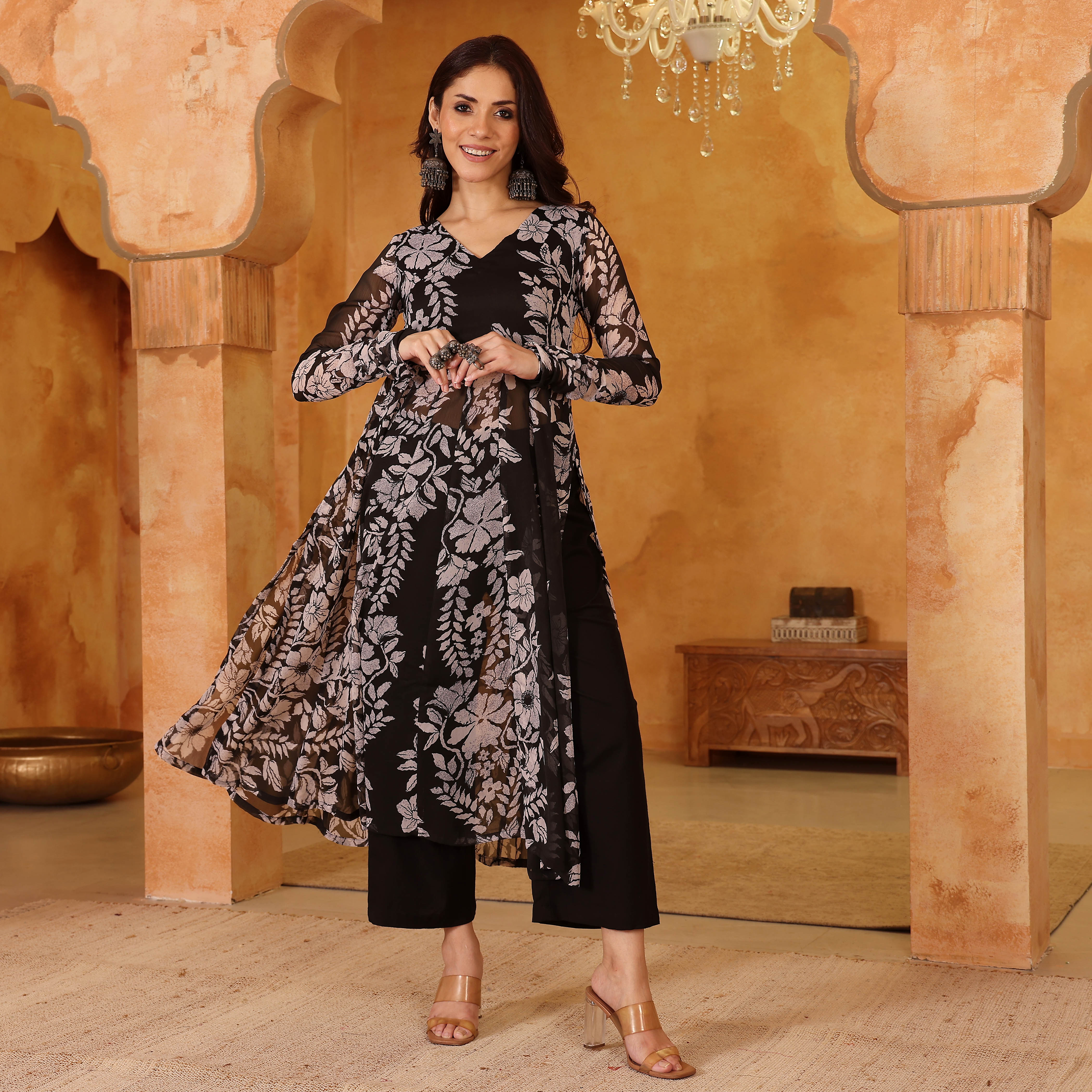Zina Georgette Kurta - Image 5