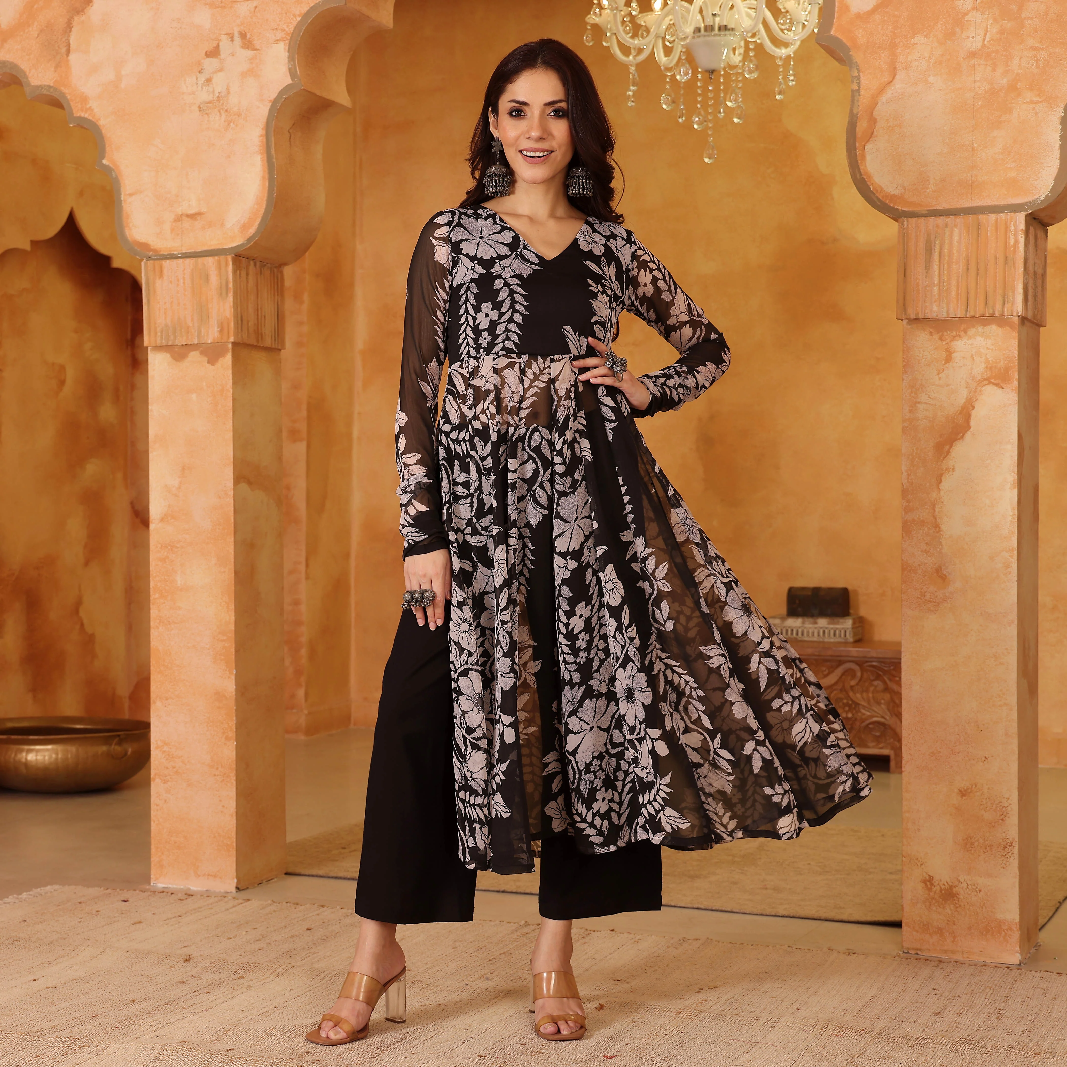 Zina Georgette Kurta - Image 7
